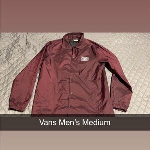Vans Men's Maroon Windbreaker